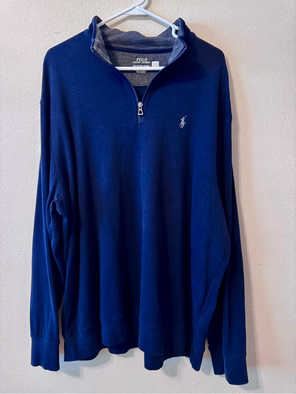 Polo by Ralph Lauren Navy Half-Zip Pullover - Picture 4 of 5